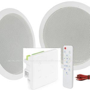 A3D In-Wall Amplifier & Ceiling Speaker Set 15W+15W Wi Fi Music Amplifier with SD/Bluetooth/AUX/AirPlay/DLNA Wi Fi Streaming Amplifier with Pair Speakers Package