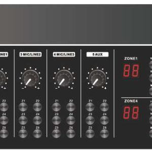 Wi-Fi Internet Streaming 6 Zone Matrix Amplifier with USB/SD/FM/Bluetooth PA-6030MW/PA-6060MW/PA-6120MW