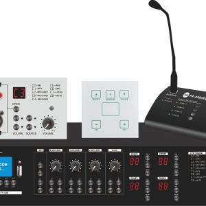 PA-4120MX PA-4240MX PA-4350MX PA-4500MX 4 Zone Mixer Amplifier with USB/SD/FM/Bluetooth