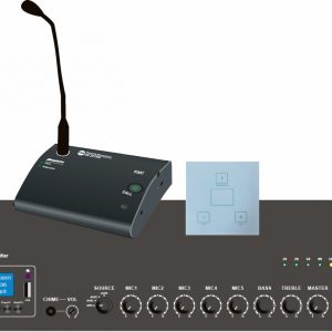 Pre-Amplifier with Remote Mic and Wall Plate PA-201MX